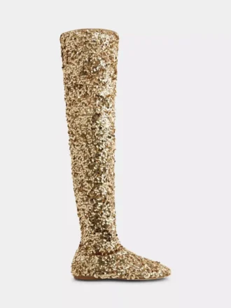 Stivali alti con paillettes