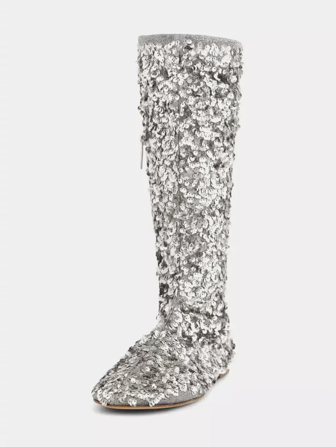 Stivali con paillettes