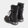 Stivali neri Rabanne x New Rock