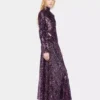 Top con collo alto e paillettes