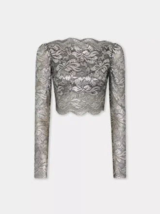 Top corto in pizzo