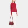 Top in jersey con dettagli arricciati