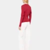 Top in jersey con dettagli arricciati