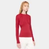Top in jersey con dettagli arricciati